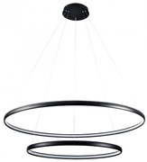 Lustra LED design modern circular CARLO negru mat