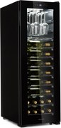 Klarstein Bellevin 62, răcitor de vinuri, 56 de sticle, 5 - 20 °C, clasa de eficiență energetică G, negru