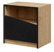 Noptieră Avain (stejar + negru) (D). 1087302