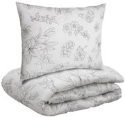 Set SELORA cu plapuma matlasata pentru tot anul 140x200 cm si perna nematlasata 70x90 cm, alb