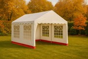 Cort pentru petreceri în grădină 4 × 3 m - prelată PVC 400 g