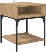 vidaXL Noptieră Stejar Artizanal 40 x 40 x 50 cm Lemn compozit