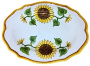 Platou servire oval model Floarea Soarelui