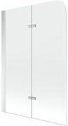 Mexen Felix paravan pentru cadă de baie cu 2 aripi 80 x 140 cm, transparent, crom - 890-080-002-01-00