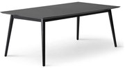 Masă de dining neagră extensibilă cu blat negru 100x210 cm Meza – Hammel Furniture