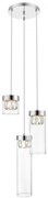 Lustra suspendata design modern 31cm GEM 3 crom