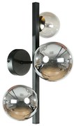 Zuma Line 1216 - Aplică de perete SERENITY 3xG9/8W/230V negru/fumuriu