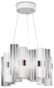 Lustra LED moderna design Art Deco realizata manual LA LOLLO M White