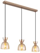 Lustra suspendata design decorativ MASSEY chihlimbar 15769A-3 GL