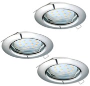 Eglo 94236 - SET 3x Lampa incastrata PENETO 3xGU10-LED/3W/230V