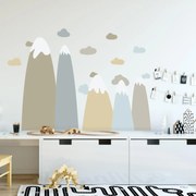 Autocolante de perete - Munți cu nori