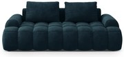 Canapea petrol cu tapițerie din catifea 200 cm Linz – Cosmopolitan Design