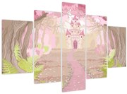 Tablou - Călătorie în regatul roz (150x105 cm)