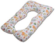 Perna multifunctionala gravide Kidizi Inga XXL Animals Party, husa bumbac detasabila