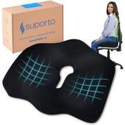 Perna Ortopedica Suport Coccis pentru scaun de birou sau masina cu spuma cu memorie, pentru hemoroizi