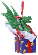 Decoratiune cu agatatoare dragonel Surprise Gift - Anne Stokes 12.5 cm