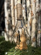 Sticla Artizanala cu Lemn in Interior - Vioara