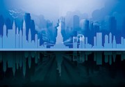Fototapet - New York -reflexii (254x184 cm)
