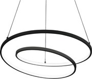 Ideal Lux - Lustra LED dimabilă cu cablu OZ LED/55W/230V, Ø 80 cm, CRI 90, neagră