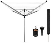 Brabantia Lift-O-Matic Advance spațiu exterior 90300255, 60 m, Înălțime reglabilă, Ancoră pentru beton, Cutie, Geantă cu cleme, Rezistent la coroziune, Inox