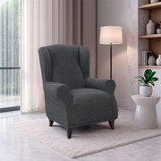 Huse super elastice RUBINIA antracit fotoliu clasic (l. 70 - 95 cm)