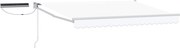 vidaXL Cort electric retractabil Alb 3 x 2,5 m