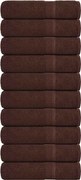 vidaXL Prosoape de mâini, FROGN, 10 buc., maro, 50x100 cm, 360 g/m²