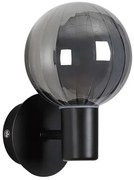 Aplica baie Protectie IP44 metal negru, sticla fumurie Luminsphere