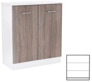 Comodă Miami cu 2 uși 80x92 cm stejar York-alb