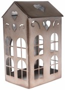 Suport de lumânări din metal Rustik House, 12,2 x20,5 x 10,6 cm