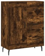 vidaXL Servantă, stejar fumuriu, 69,5x34x90 cm, lemn compozit