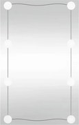 vidaXL Oglindă de perete cu lumini LED 40x60 cm sticlă dreptunghiular
