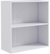 HOMCOM Bibliotecă raft de depozitare cu 2 compartimente și raft reglabil, 60 x 24 x 63 cm, alb | Aosom Romania