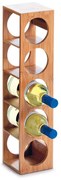 Suport din bambus pentru vin - 5 sticle