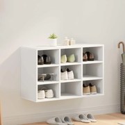vidaXL Dulap pentru pantofi Alb 77.5 x 30 x 51 cm Lemn compozit