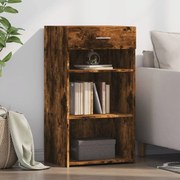 vidaXL Dulap, stejar fumuriu, 50x42,5x93 cm, lemn prelucrat