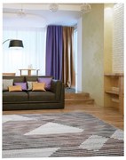 Covor Phoenix model linii gri-bej 5005-744 Selectează mărime: 120 X 170