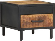 vidaXL Noptieră, 40x40x35 cm, lemn de mango nefinisat