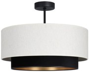 Plafonieră NATIA 1xE27/60W/230V alb/negru