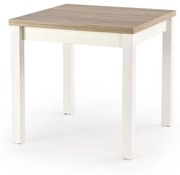 Masa extensibila Gracjan stejar sonoma/alb - L 80-160 x l 80 x h 76 cm
