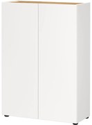 Dulap alb cu aspect de lemn de stejar 74x105x33 cm Alviano – Germania