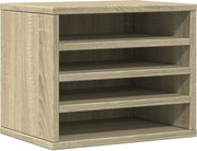 vidaXL Organizator birou, stejar sonoma, 36x26x29,5 cm lemn prelucrat