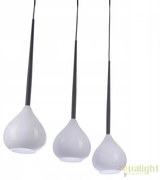 Lustra moderna Aga 3 WH/BK