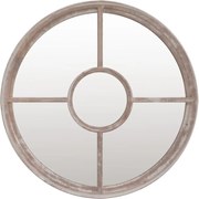 vidaXL Oglindă rotundă,nisip,60x4 cm,fier,pentru utilizare în interior