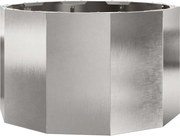 vidaXL Jardinieră Argintiu 60 x 60 x 35 cm Oţel inoxidabil