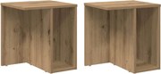 vidaXL Masă laterală 2 pcs Stejar Artizanal 37 x 32 x 40 cm