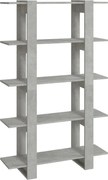 vidaXL Bibliotecă/Separator cameră, gri beton, 100x30x160 cm