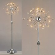 Lampadar cristal Swarovski Spectra design modern de lux GALAXY 15L crom