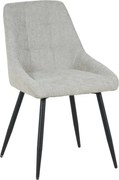 Scaun KENT, grej/negru, stofa clasica/metal, 50x60x84 cm