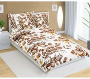 Lenjerie de pat Bellatex bumbac Peeling maro, 140 x 220 cm, 70 x 90 cm, 140 x 220 cm, 70 x 90 cm